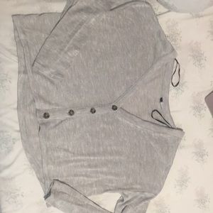 Grey button cardigan